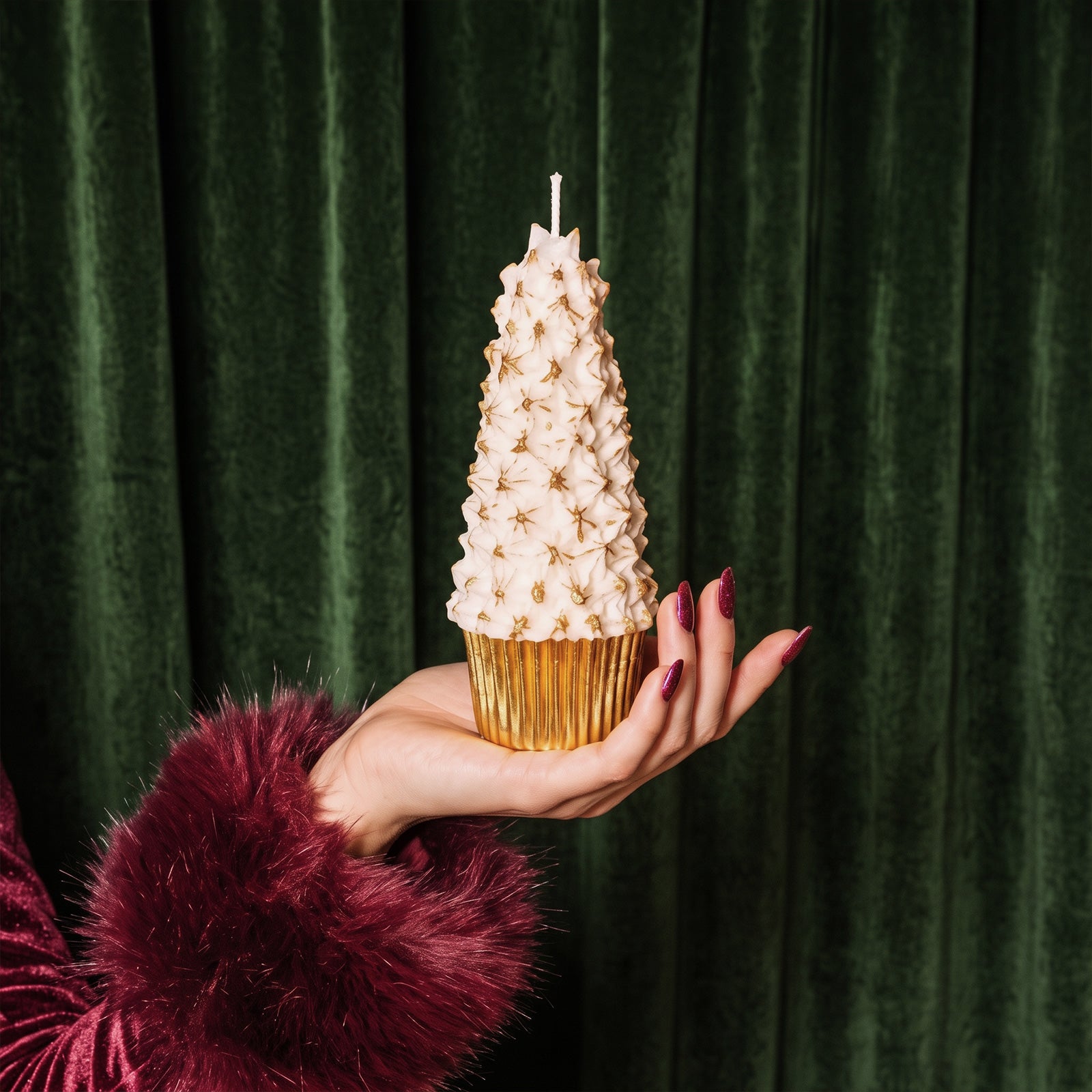 【Pre-sale】Sweet Christmas Tree Cupcake Candle Silicone Mold