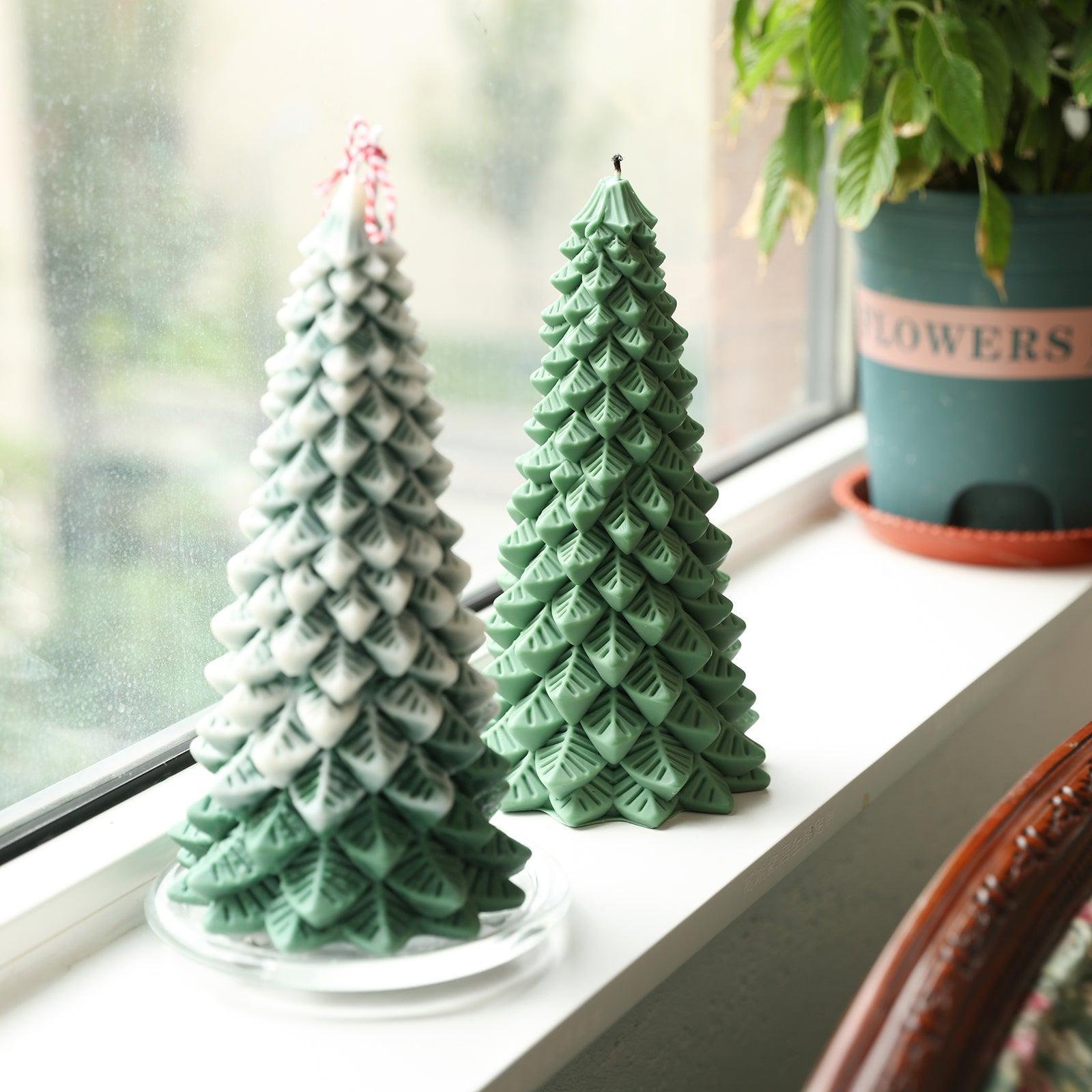 6-Inch Christmas Pine Candle on Windows Sill, -Boowan Nicole