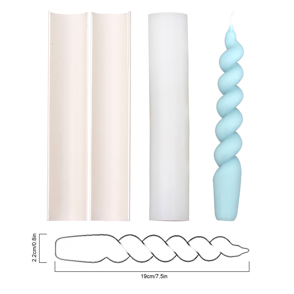 Boowannicole's silicone molds and intricately crafted spiral tapered candles exudes a charming presentation. The artful design and exceptional craftsmanship illuminate the brand's unique allure.