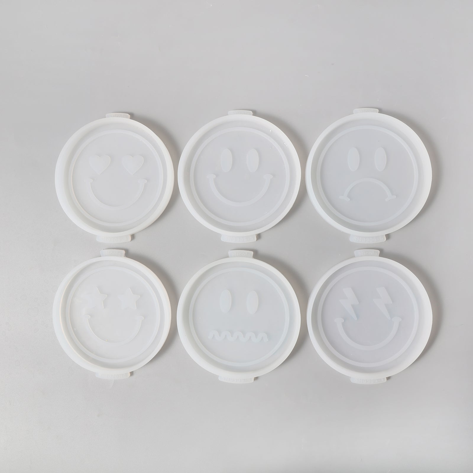 絵文字コンクリートコースターシリコンモールド