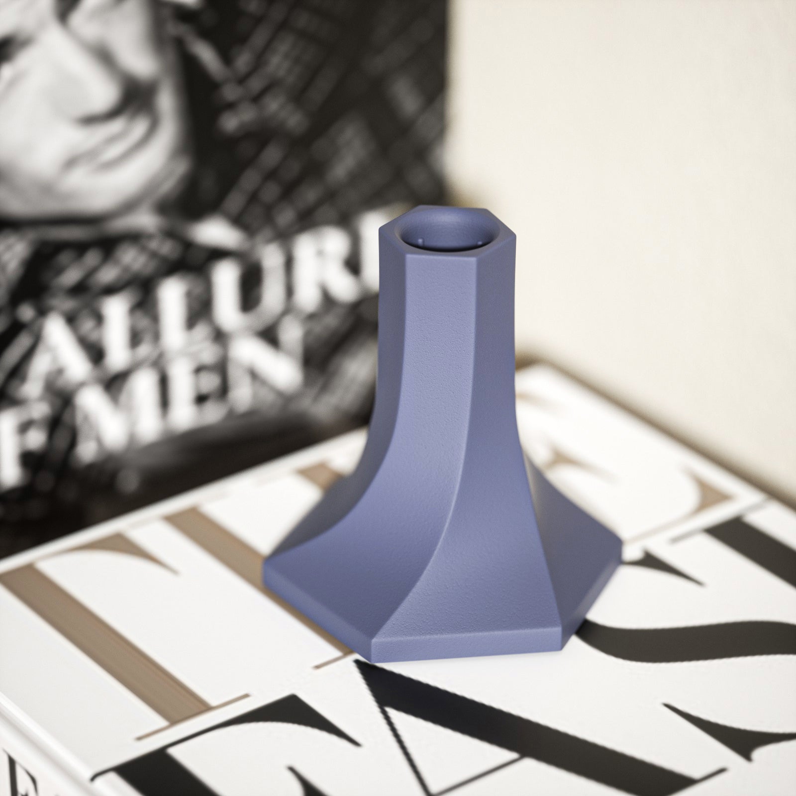 幾何学的テーパーキャンドルホルダーシリコンモールド - 大型