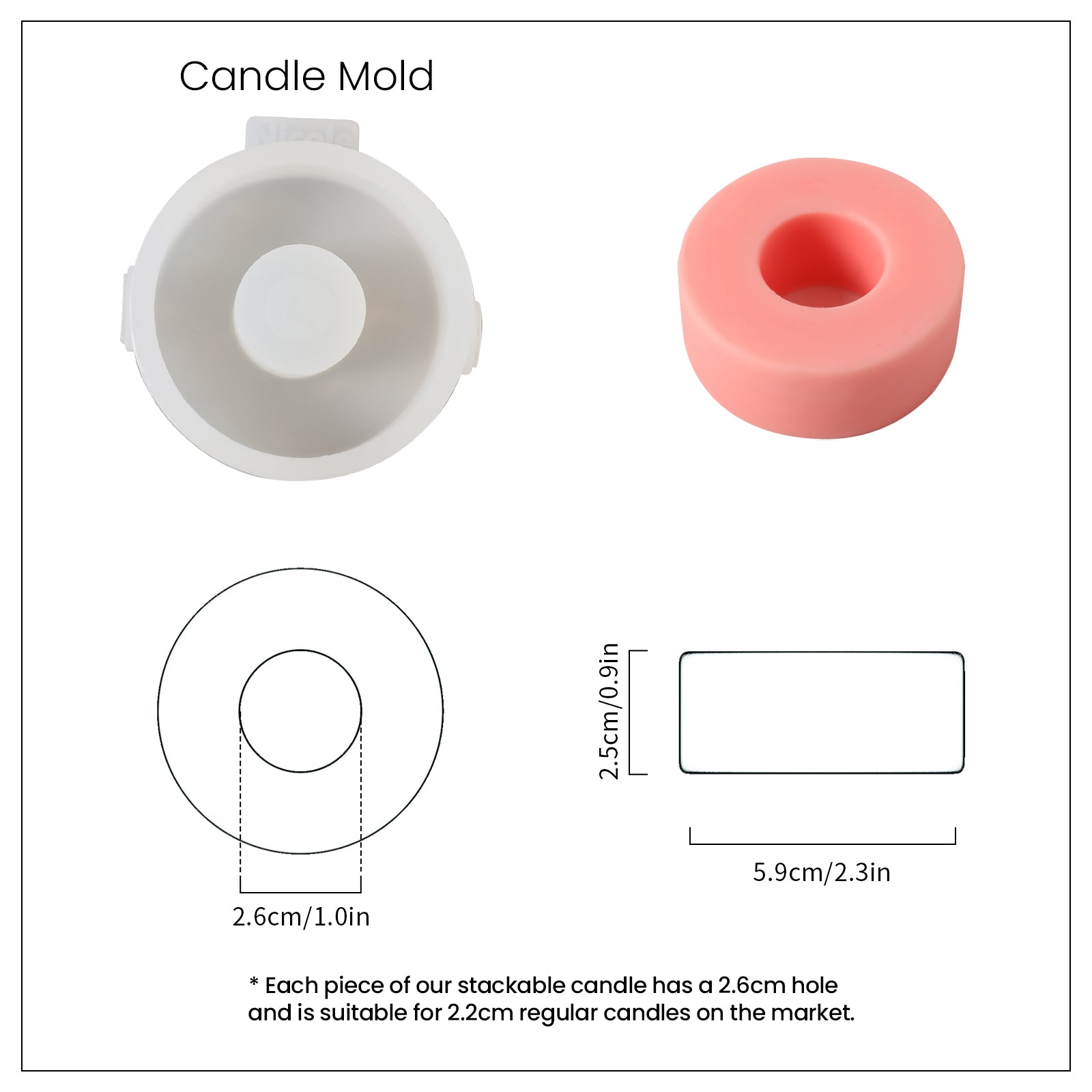 DIY Building Blocks Stackable Modular Candles Molds