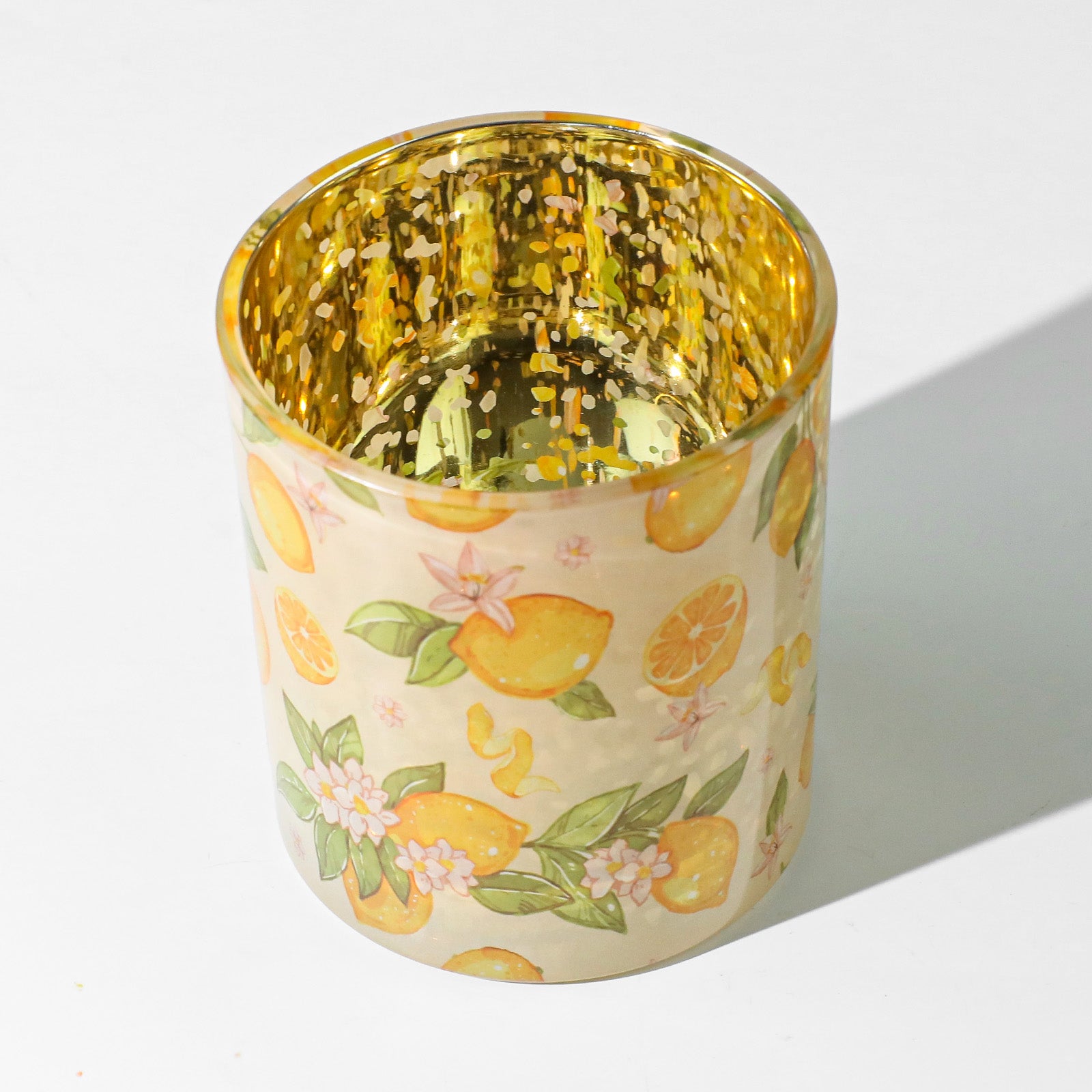 Sunlit Lemon Glass Candle Jar Collection