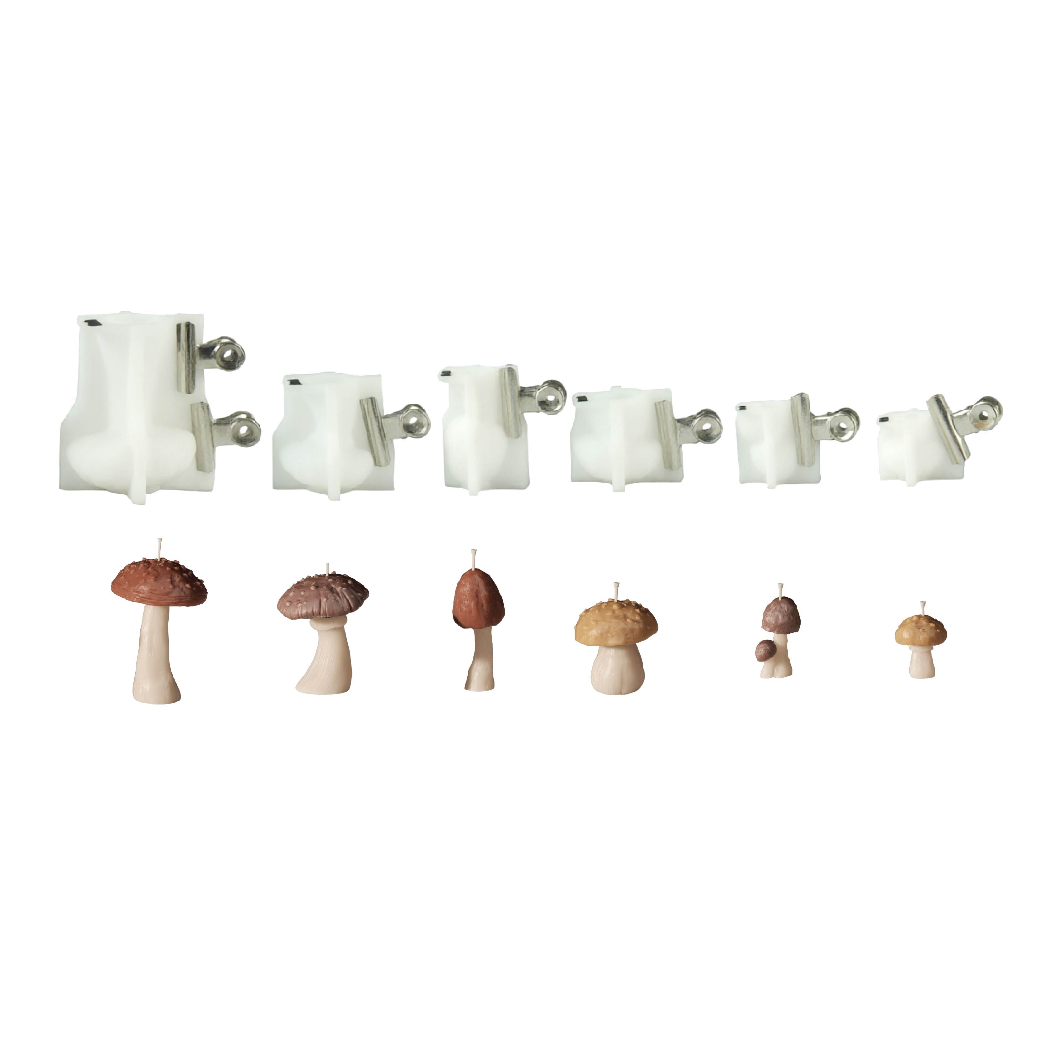Mushroom Garden Candle Silicone Mold Collection