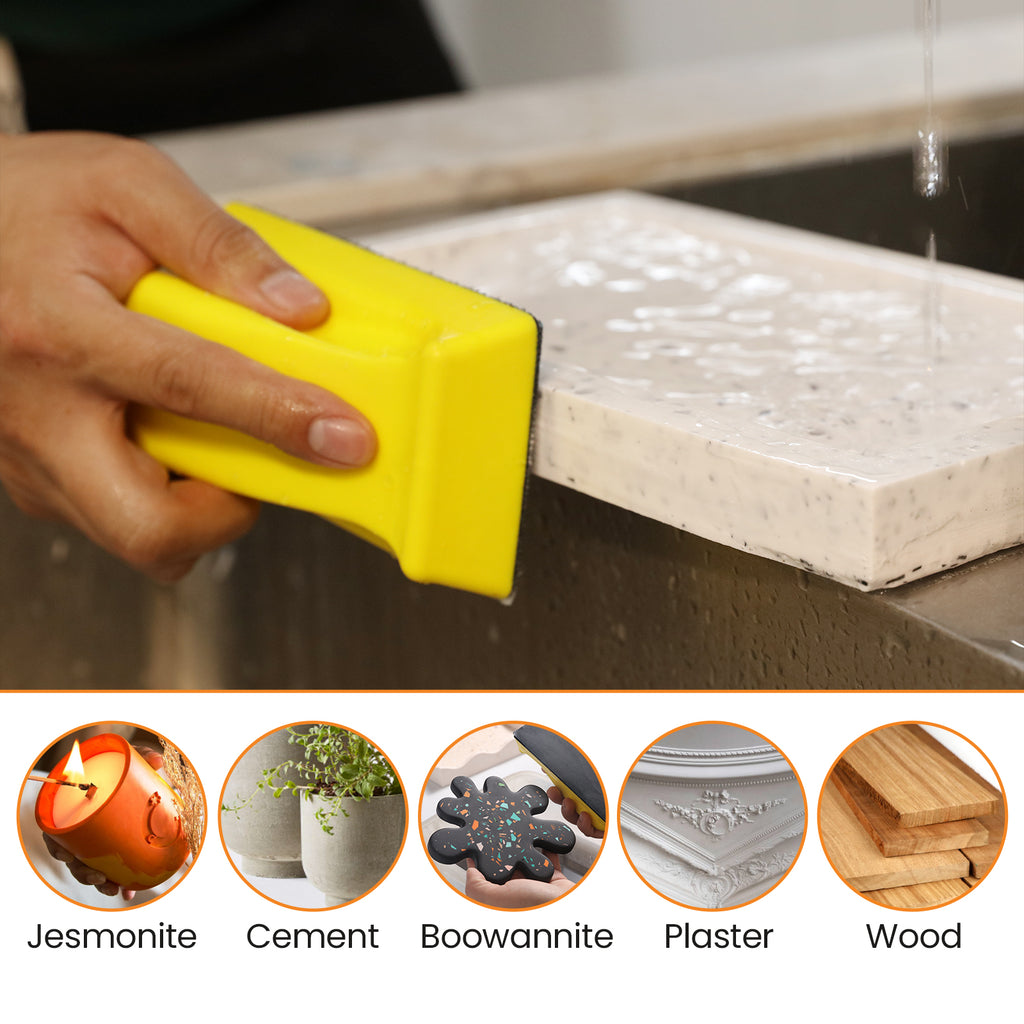 Sanding tools can work well on surfaces with different media.