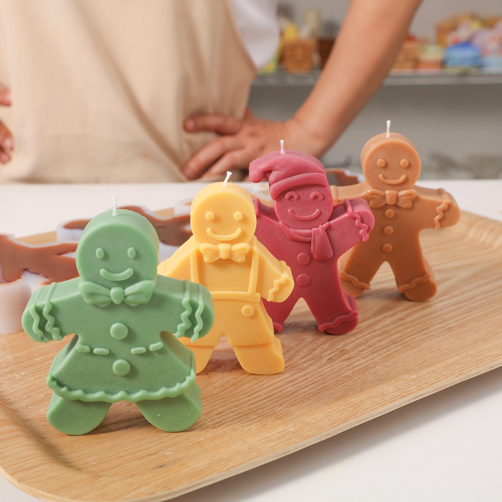 Four different shapes and colors Gingerbread Candle-Boowan Nicole