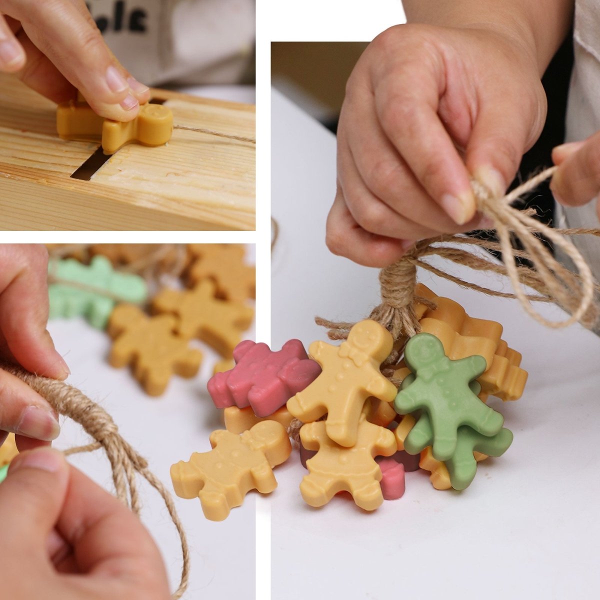 Bubbly Gingerbread Parade Cluster Soap Silicone MoldSoap MoldsR2147