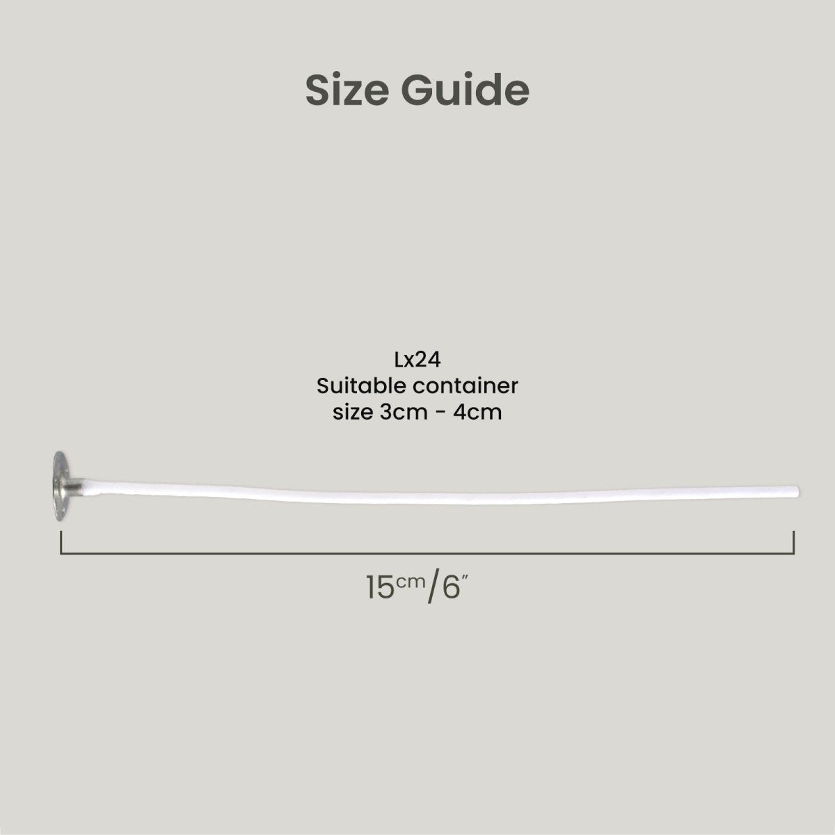 50 Ply Premium Candle Wick LX Pretabbed & Pre - WaxedCandle WickA0381