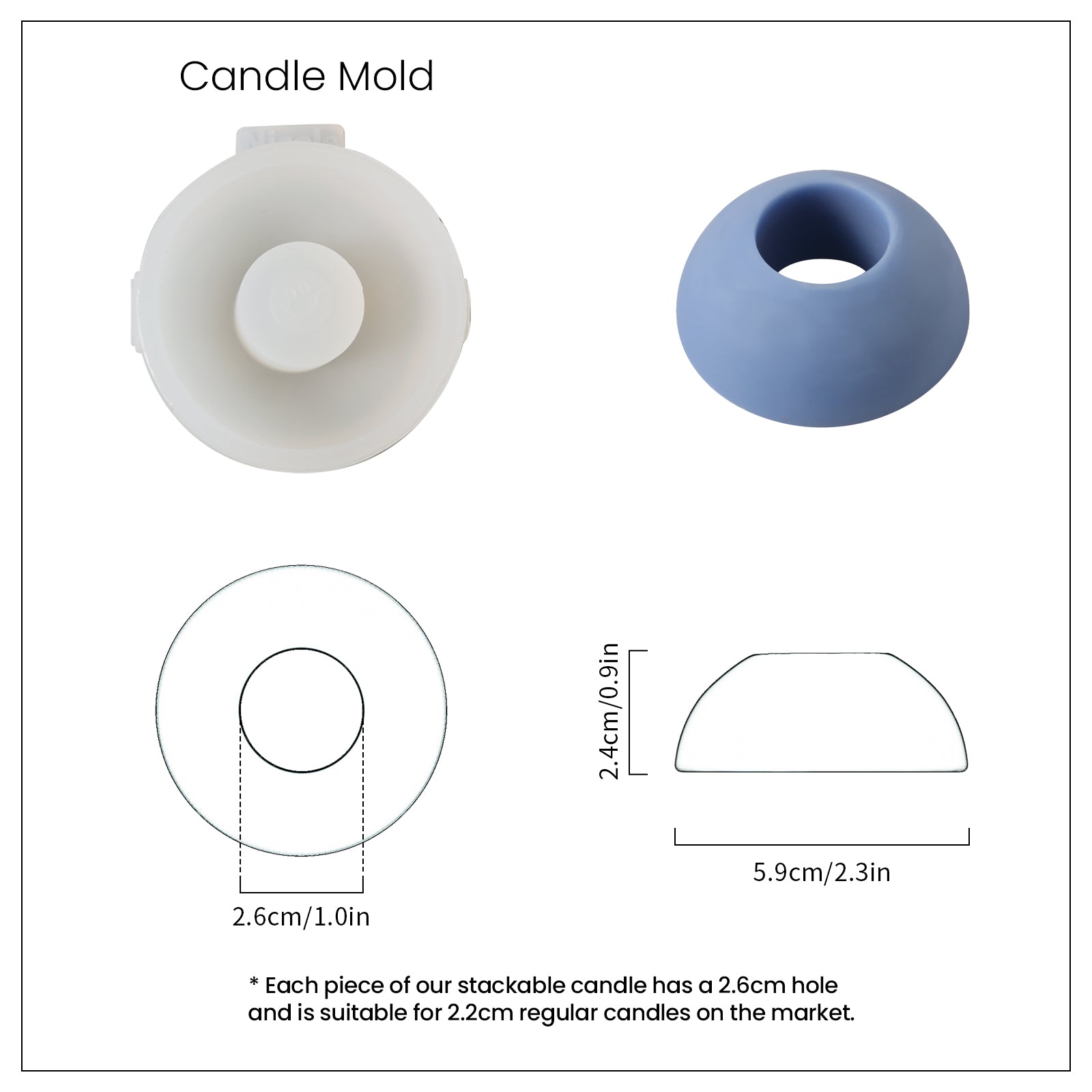 DIY Building Blocks Stackable Modular Candles Molds