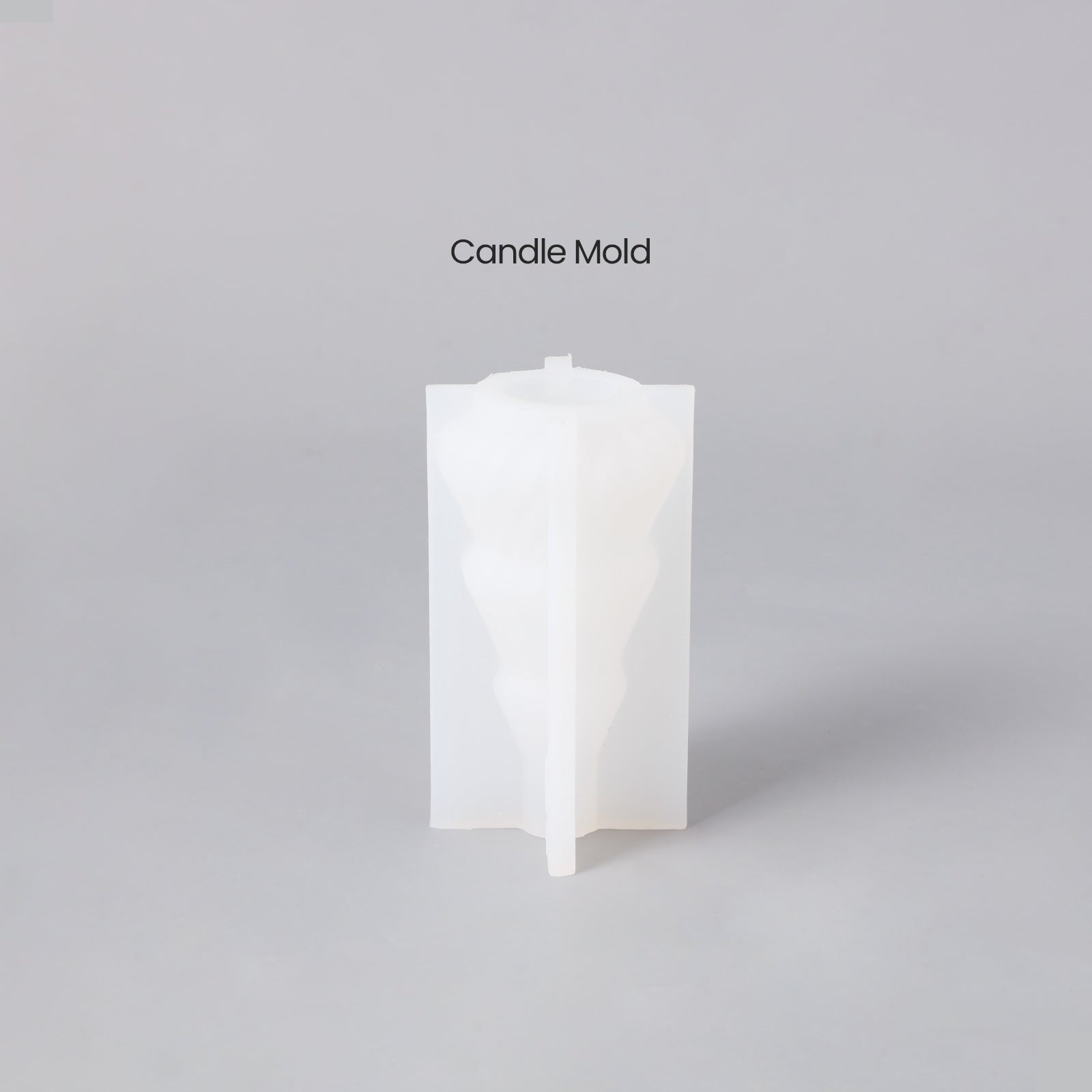 White Silicone Mold for Making 4-Inch Christmas Tree Candles - Boowan Nicole