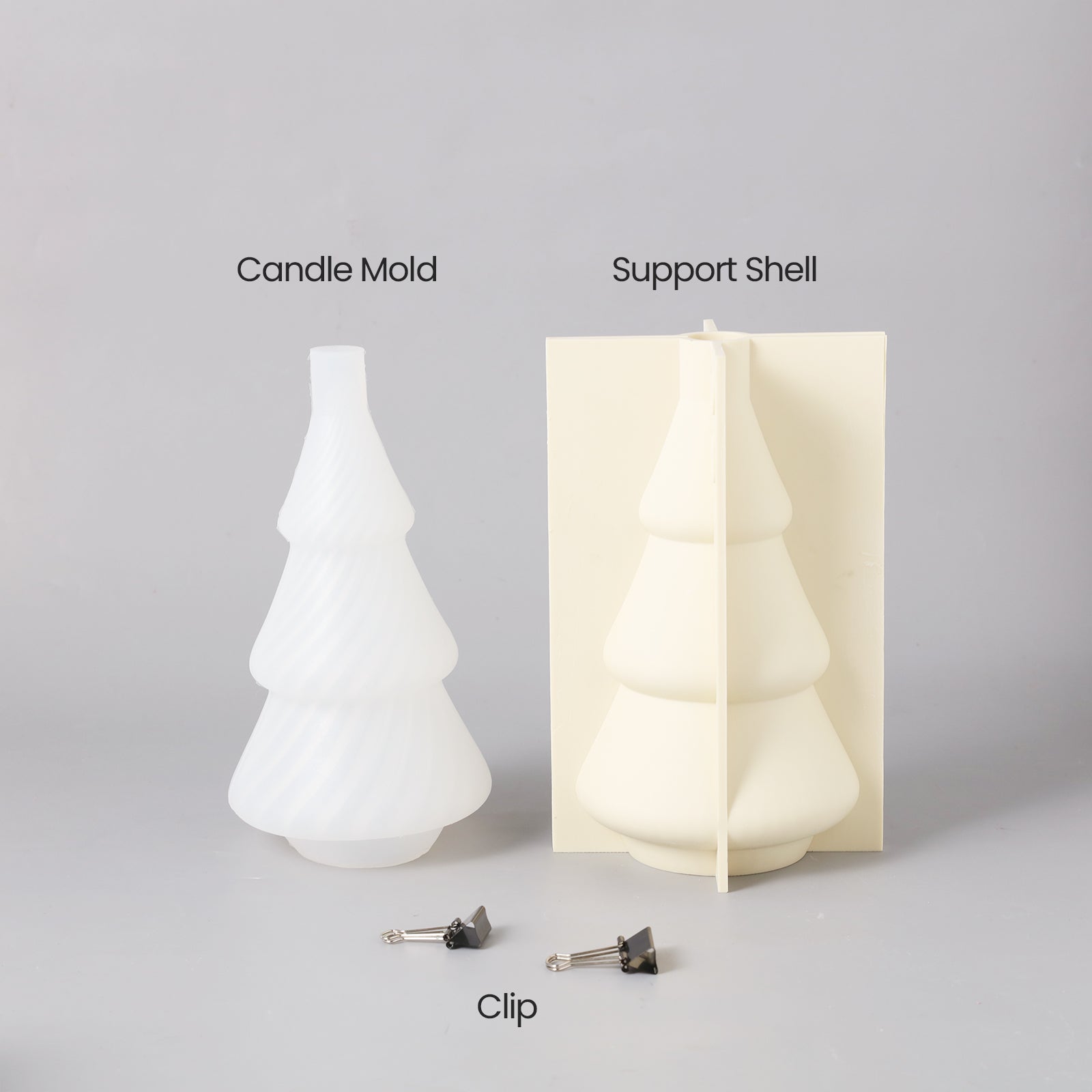 Silicone molds for making evergreen Christmas tree candles - Boowan Nicole