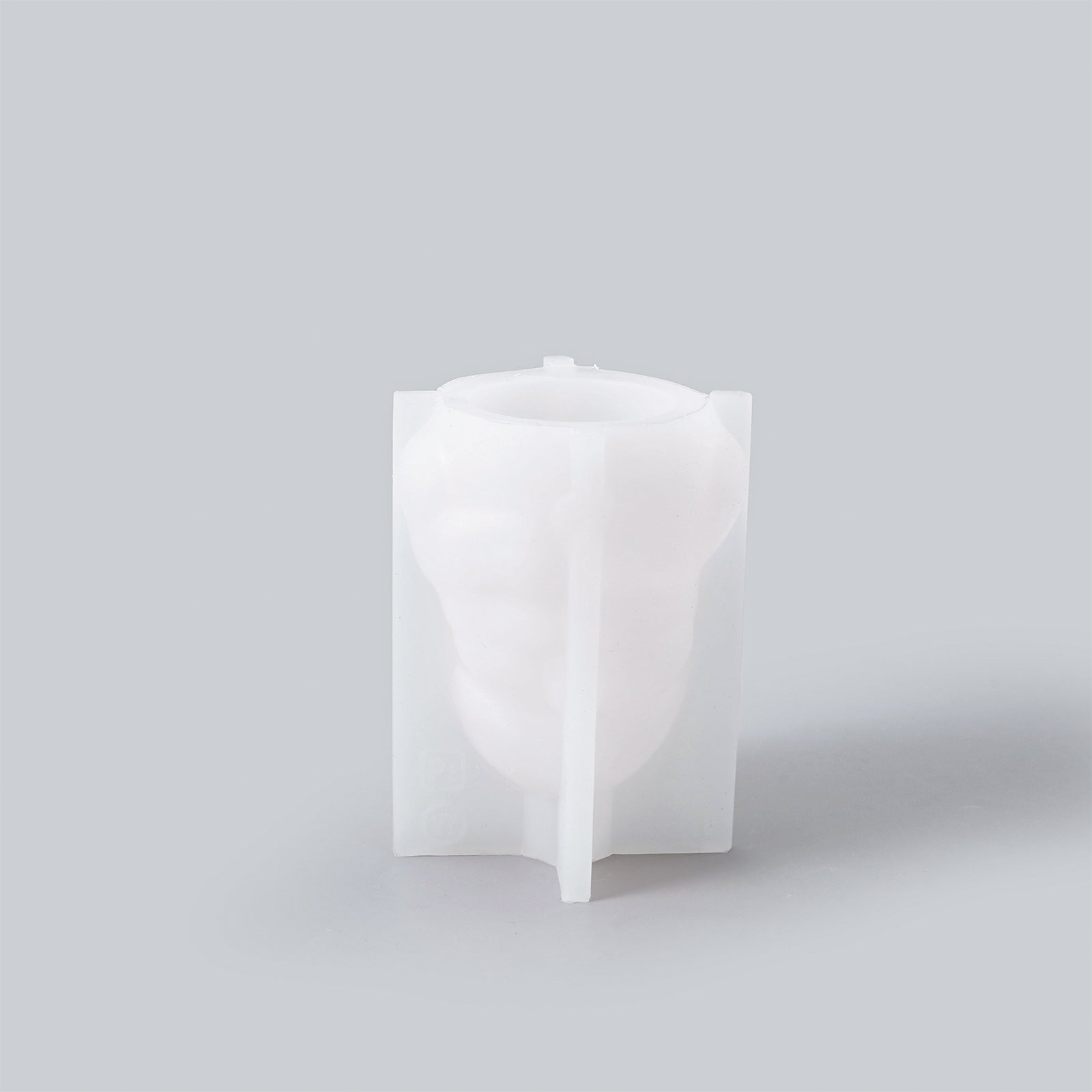 Making white silicone moulds for Smiling Snowy Friends Candle - Boowan Nicole