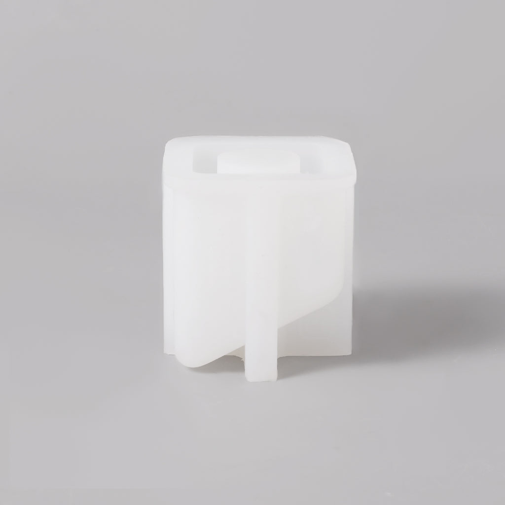 Making Cube Shape - White Silicone Mold for Stackable Candle -Boowan Nicole