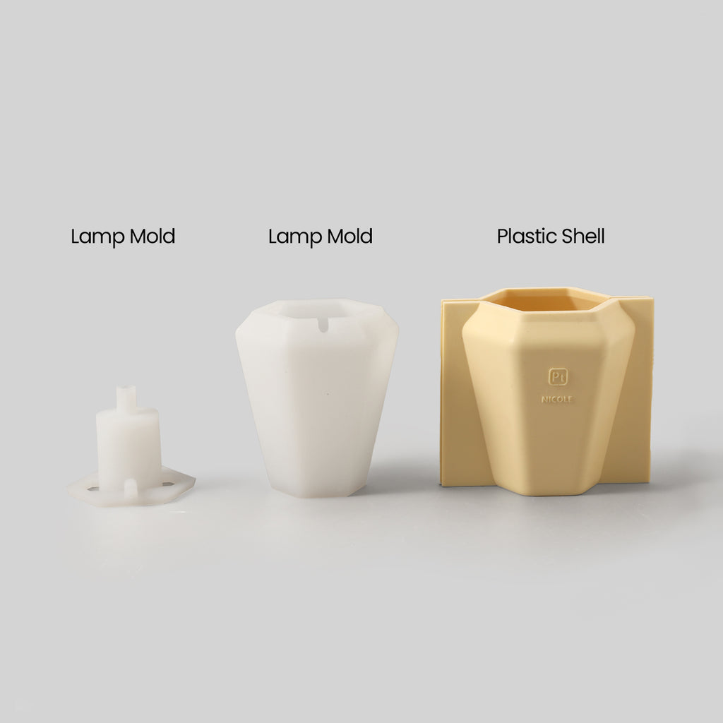 Silicone Mold Kit for Making Diamond-Shaped Table Lamp - Boowan Nicole
