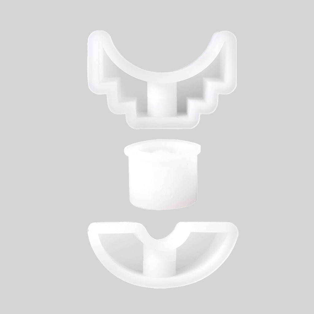 Making Eye Shape - Stackable Candle's White Silicone Mold - Boowan Nicole