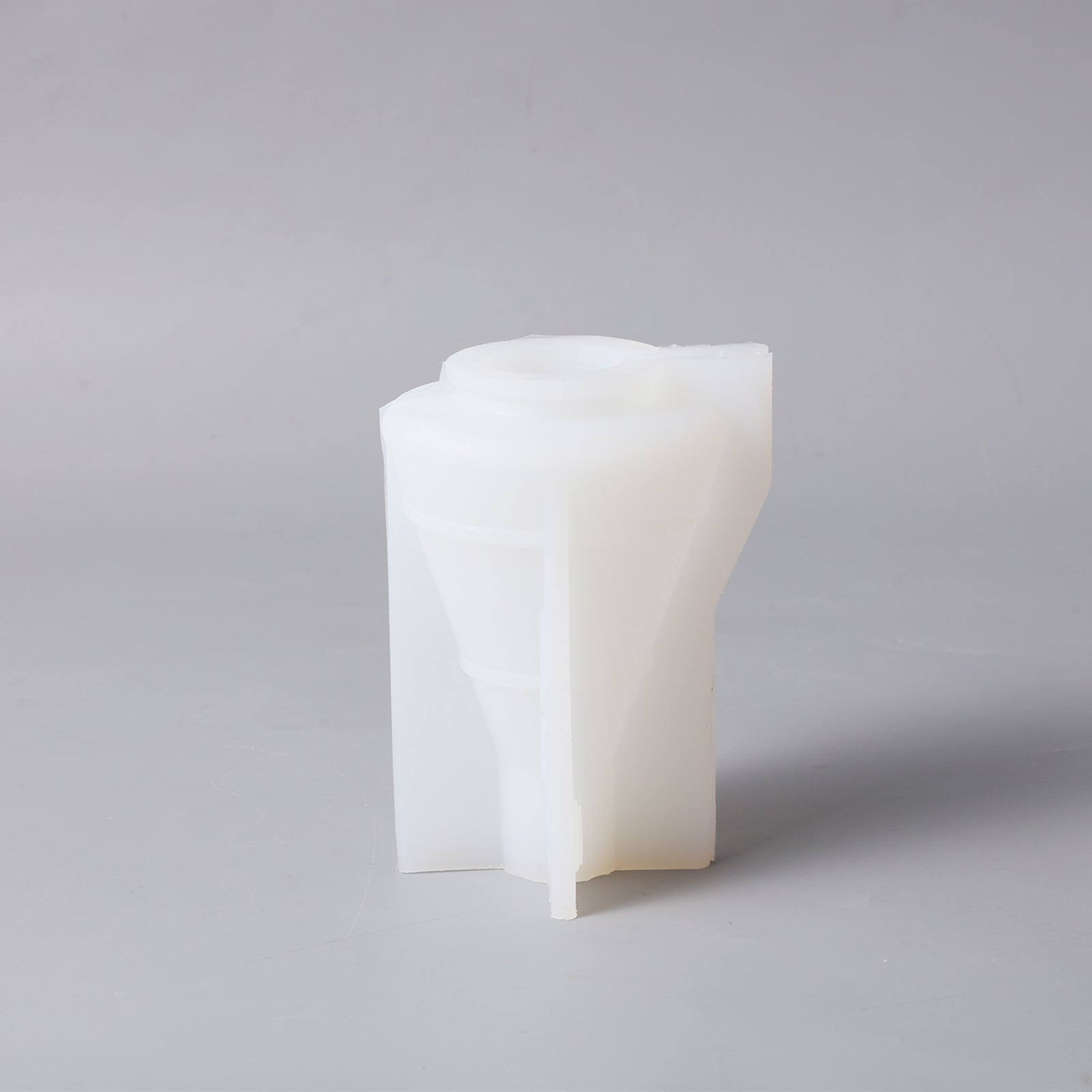 White silicone mold for making Christmas tree candles-Boowan Nicole