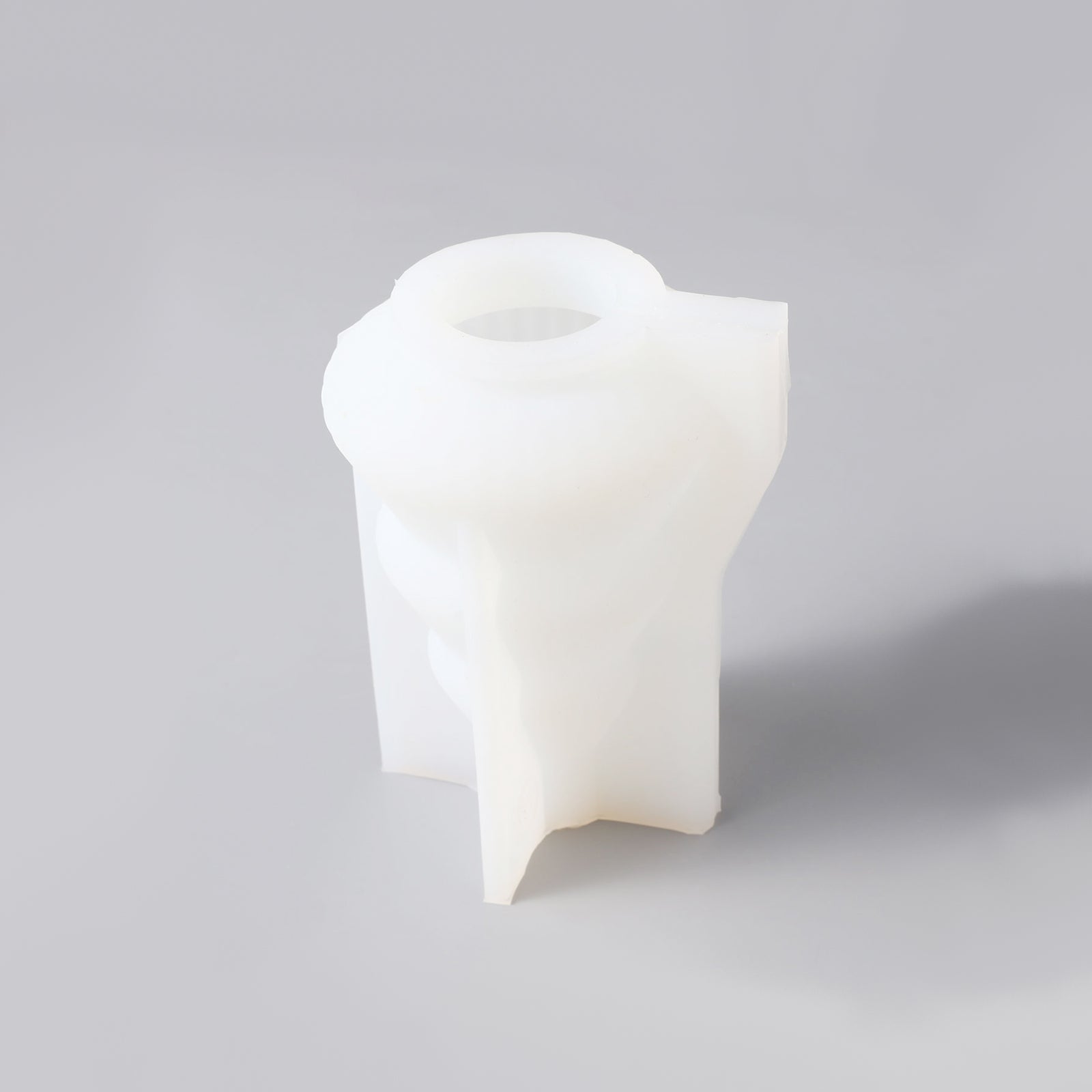 White silicone mold for making Christmas tree candles-Boowan Nicole