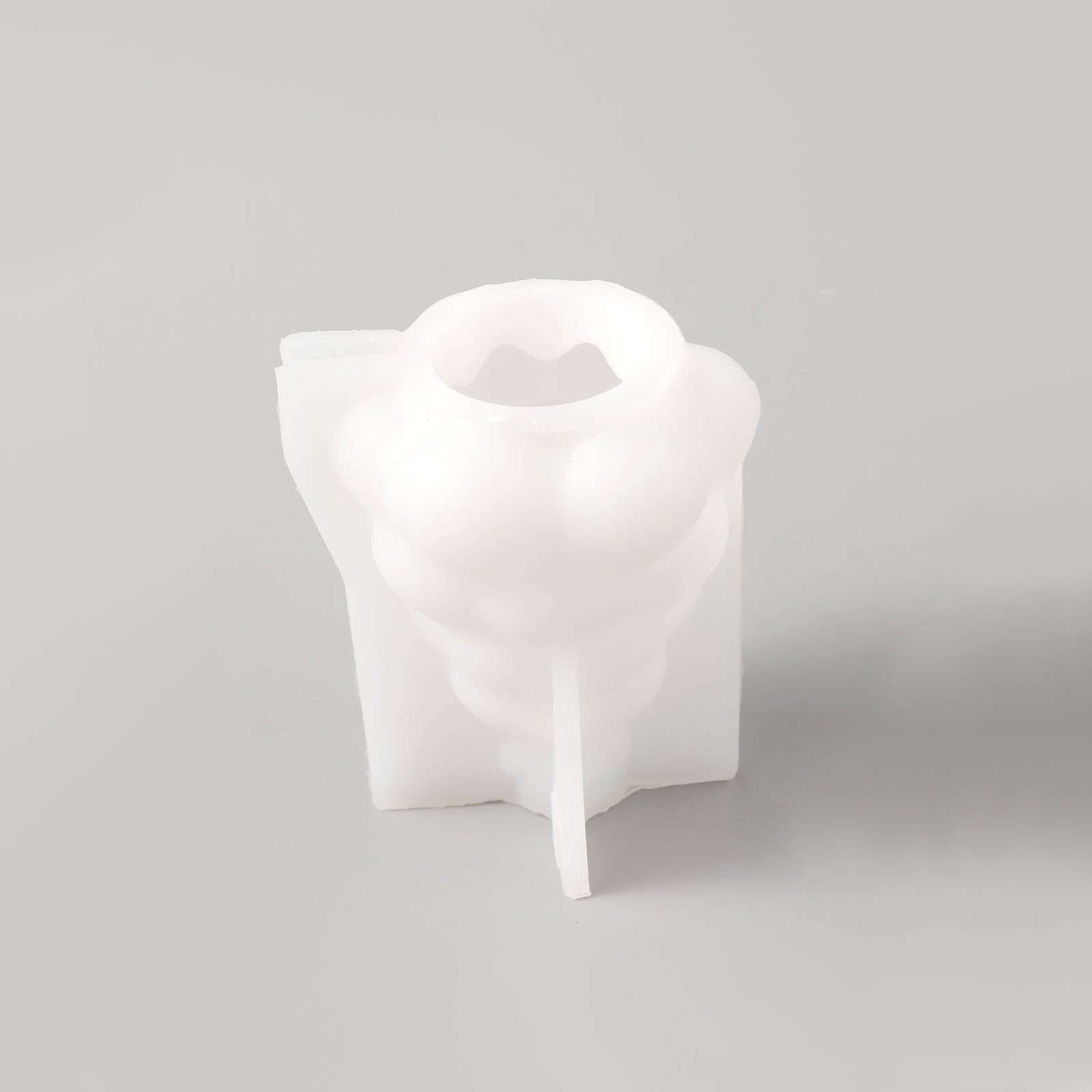 White silicone mold for making Glowing Christmas Tree Candle - Boowan Nicole