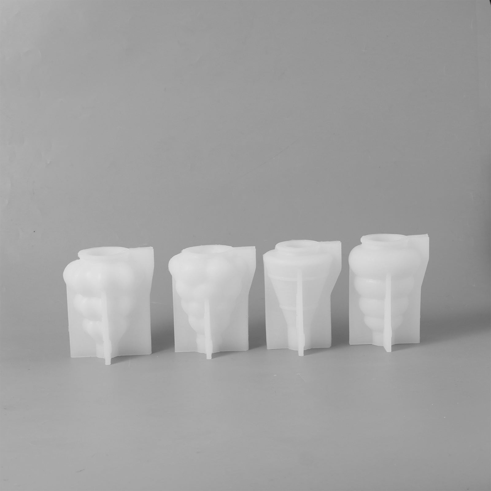 Four Silicone Molds for Making a Glowing Christmas Tree Candle - Boowan Nicole