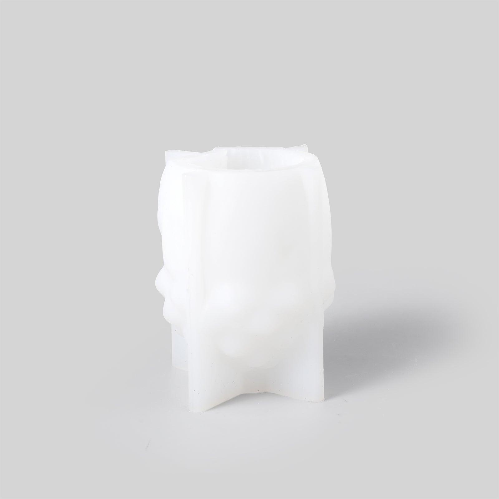 White silicone mold for making miniature fairy house candles - Boowan Nicole