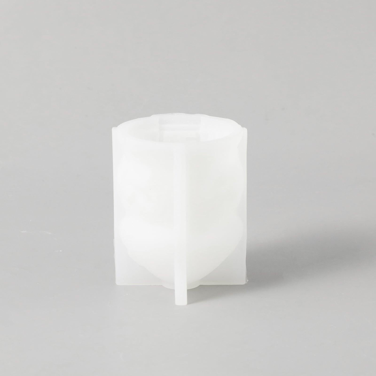 White Silicone Mold for Making Miniature Mushroom House Candle -Boowan Nicole