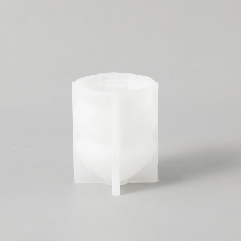 White Silicone Mold for Making Miniature Mushroom House Candle -Boowan Nicole