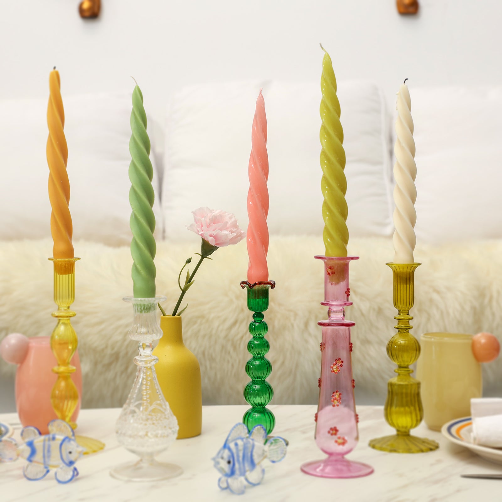 Tiny Taper 10 Cavity Candle Silicone Mold Tapers Tapper Candles
