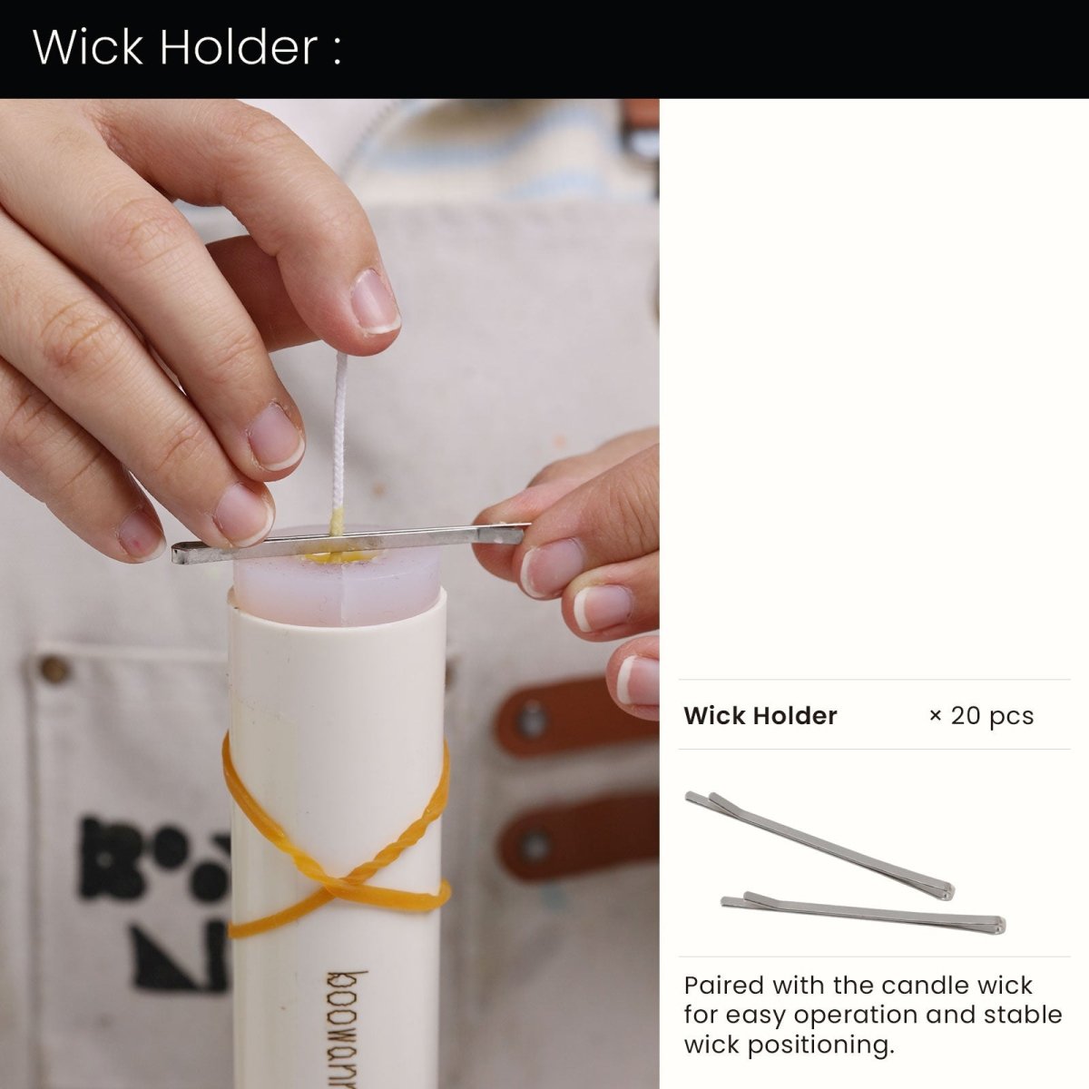 9.3" Simple Classic Taper Candle Silicone MoldTaper Candle MoldA0364