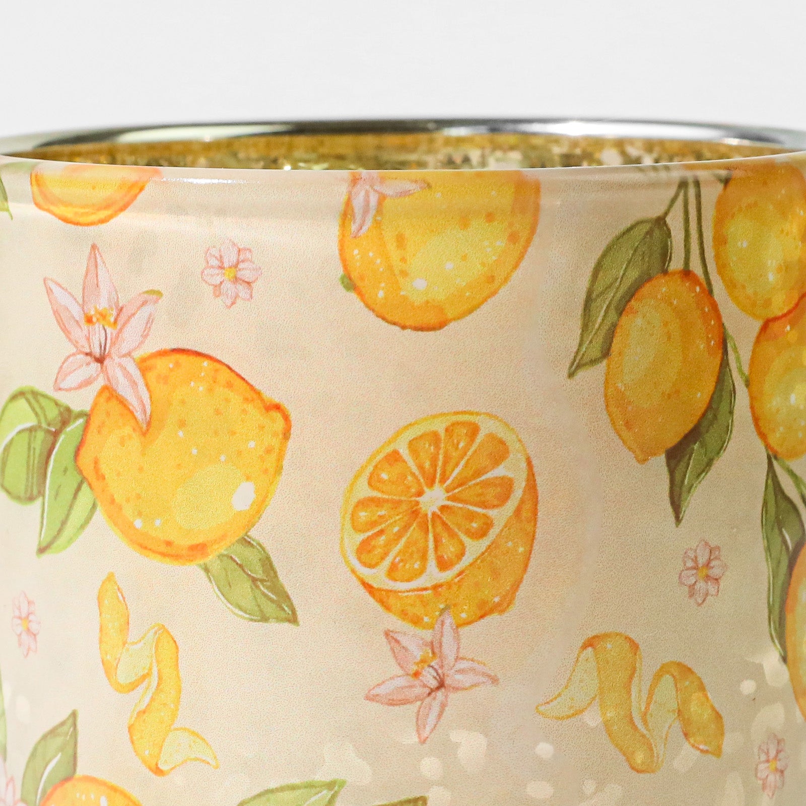 Sunlit Lemon Glass Candle Jar Collection