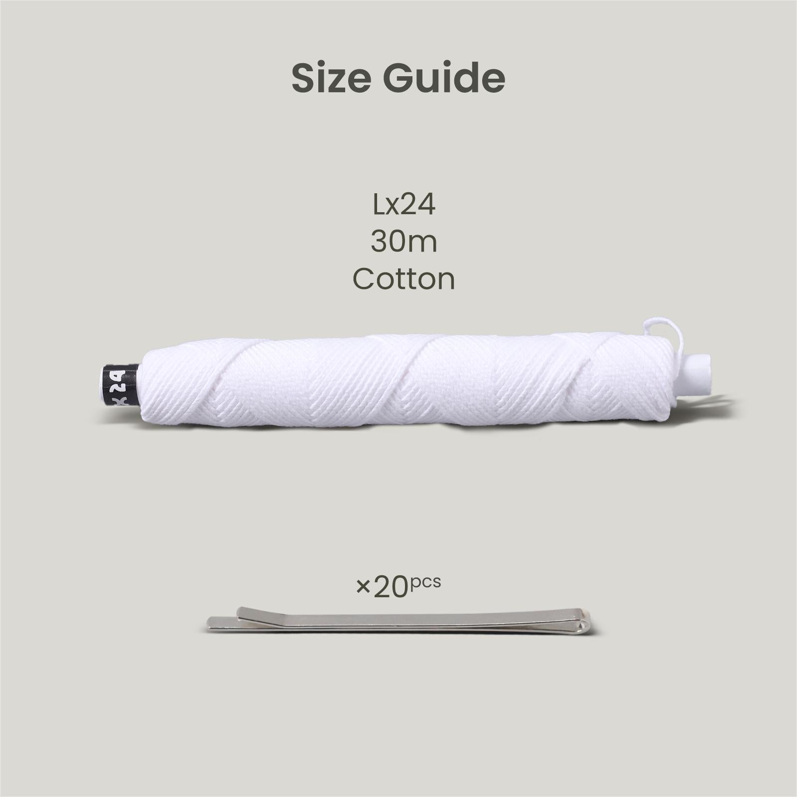 24 Ply Braided LX Candle Wick & Wick Holder