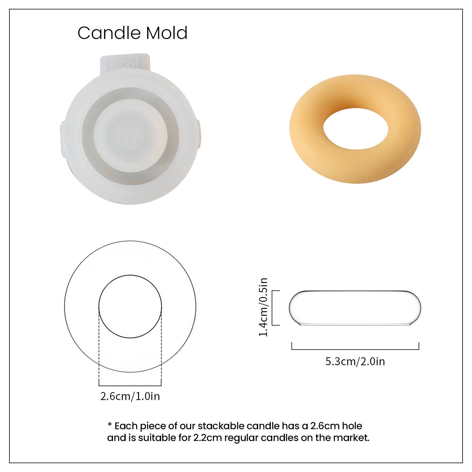 DIY Building Blocks Stackable Modular Candles Molds