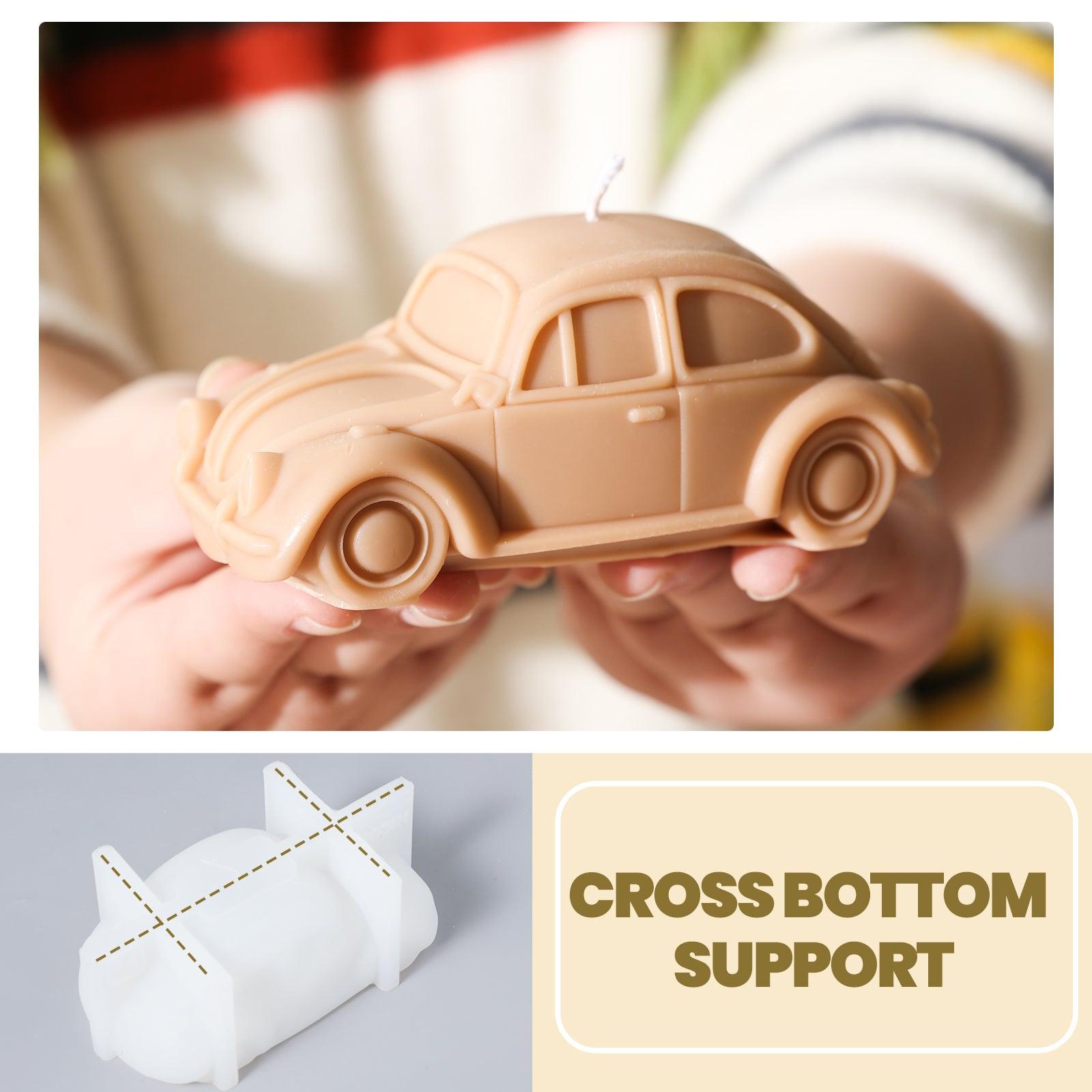  Candles with cross-shaped bottom support for a refined appearance.