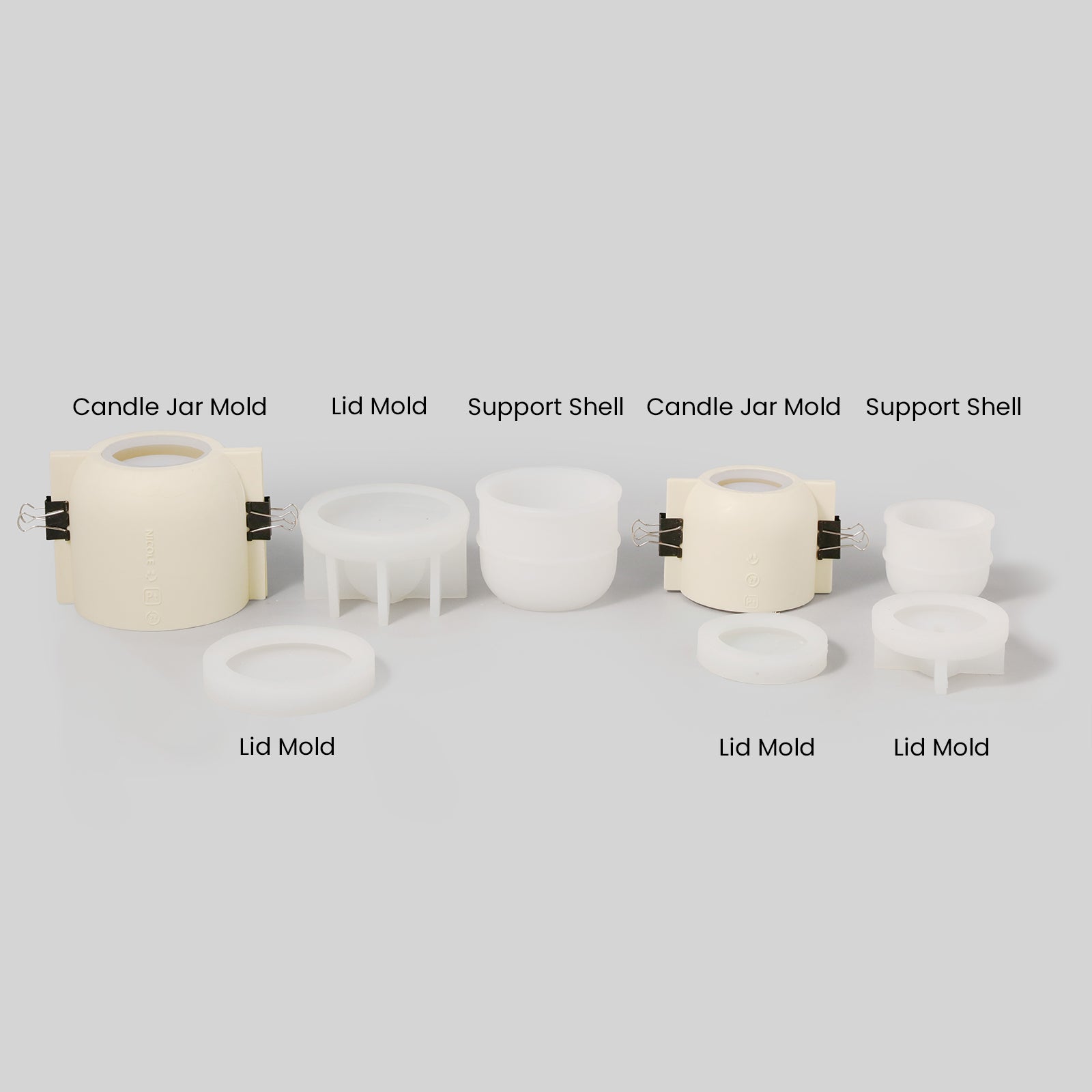 Silicone Mold Making Kit and Candle Refill Maker Molds.