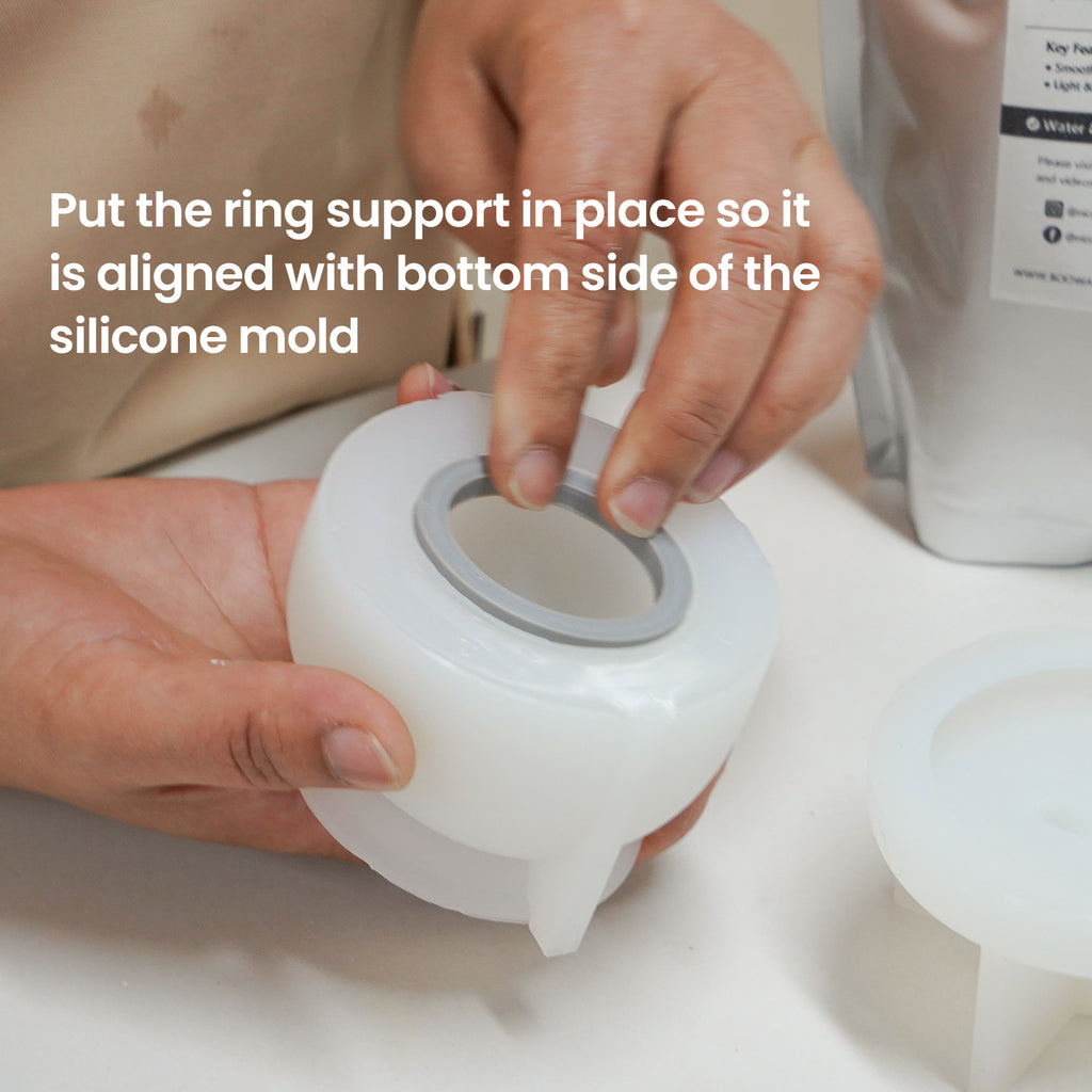 Place the support ring into the silicone mold to prevent deformation-Boowan Nicole