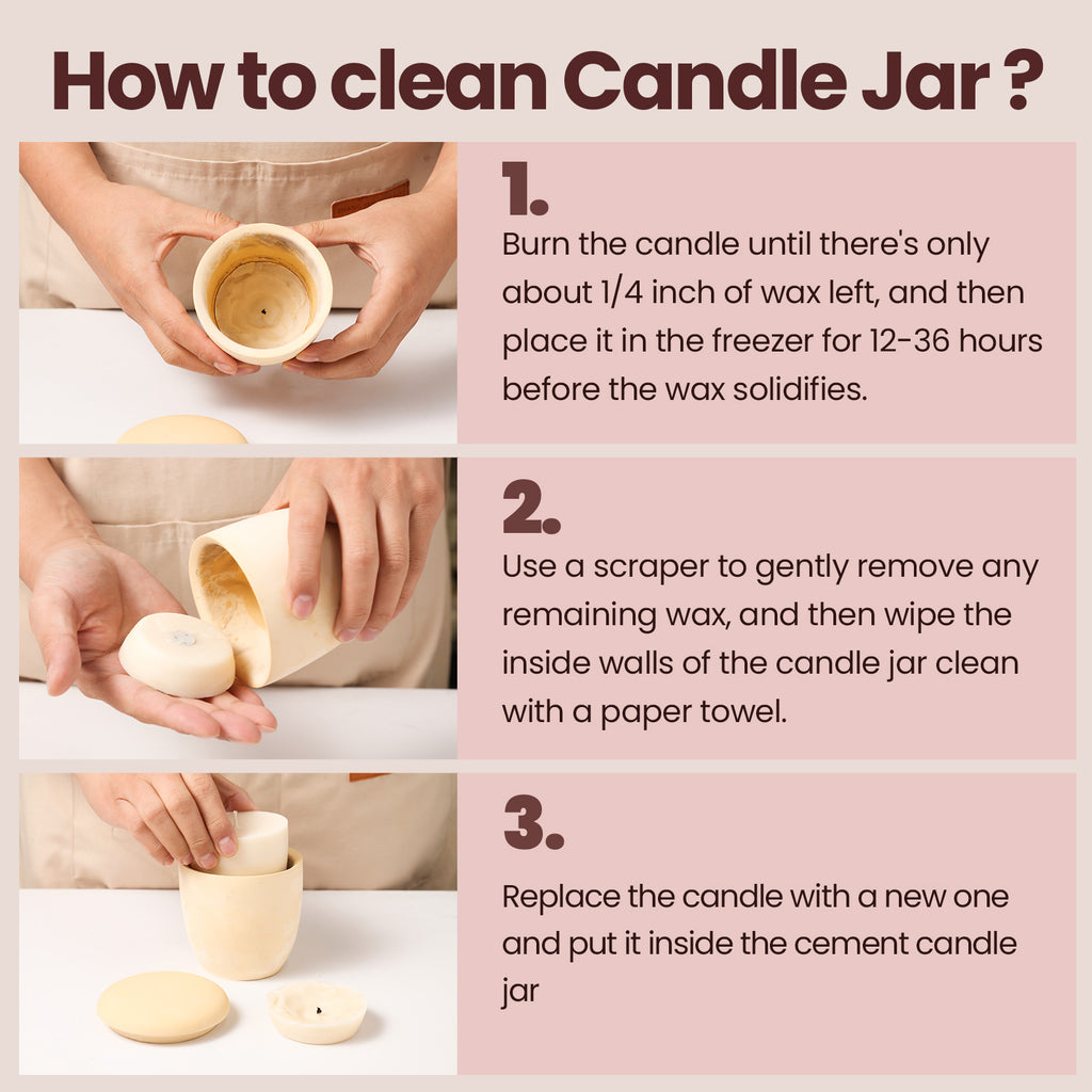 Demonstrating how to easily remove used candles from boowannicole candle jars, enhancing the user-friendliness of the brand's products.