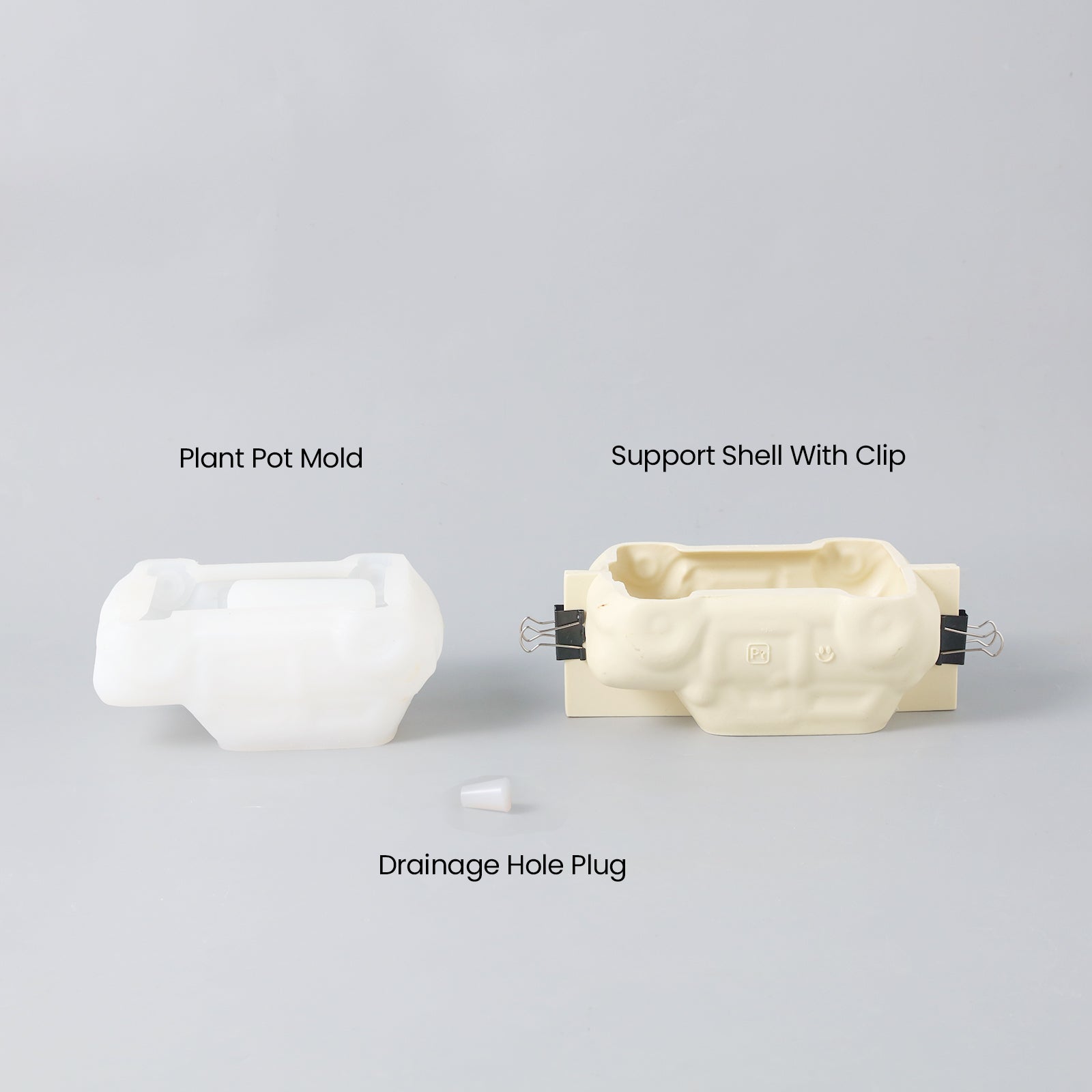 Silicone mold set for making retro car-shaped plant pots-Boowan Nicole