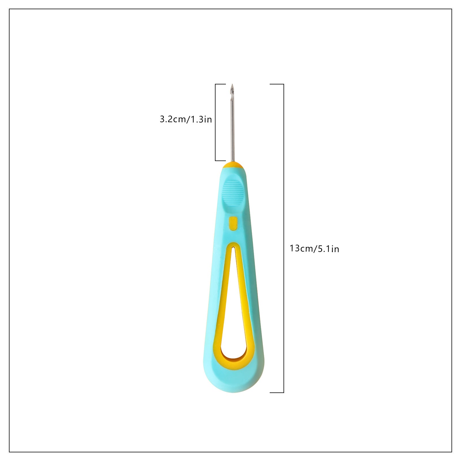 Shows the dimensions of the threading tool.