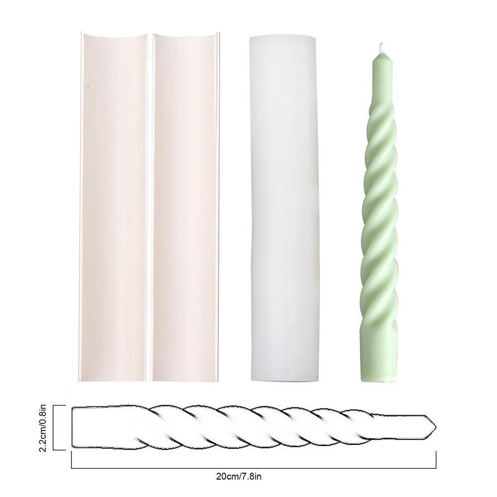 Boowannicole's taper candle, shaped with precision using a silicone mold and external support shell, measures 7.8 inches in length and 0.8 inches in diameter.