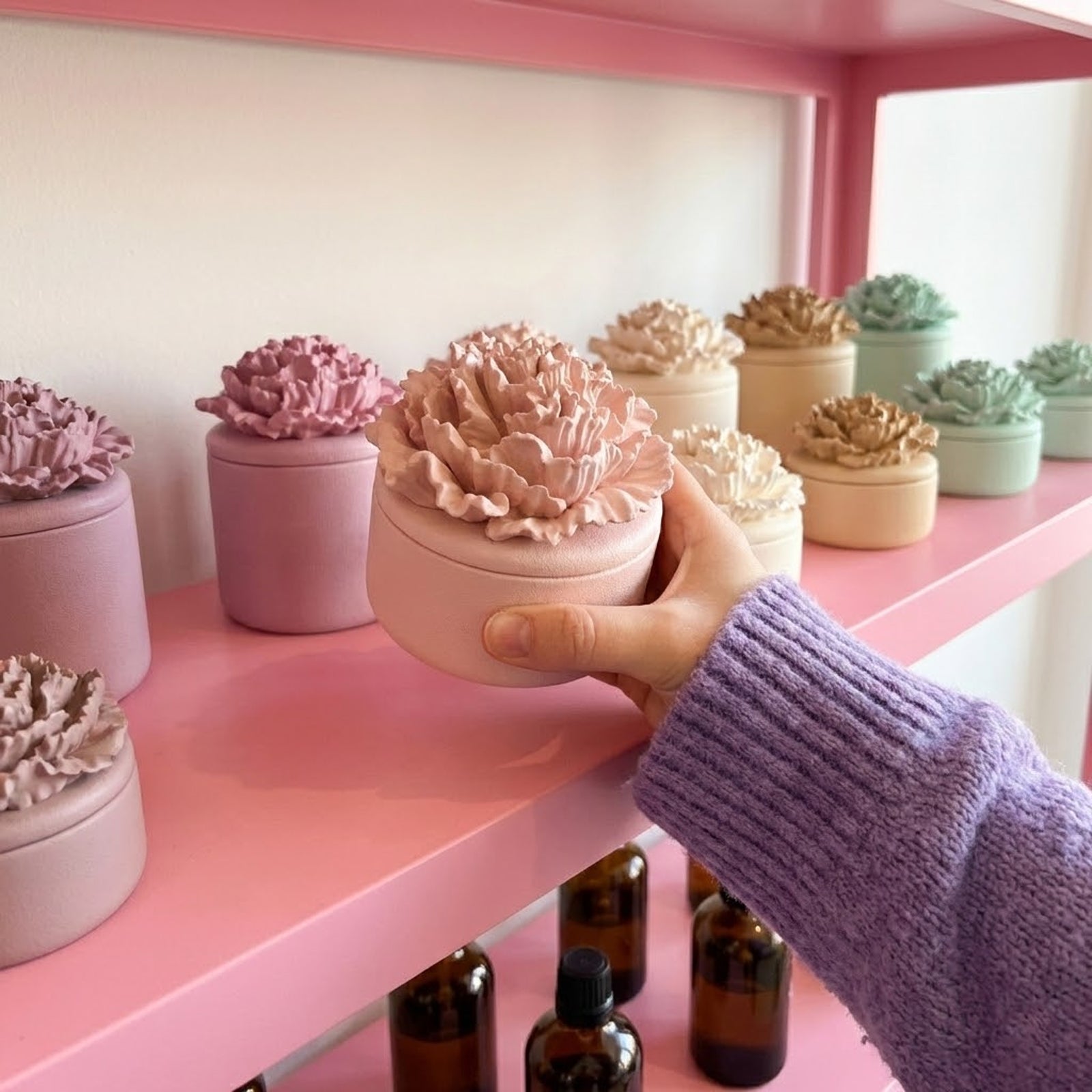 A Little Love Carnation Candle Jar & Candle Refill Silicone Mold Collection