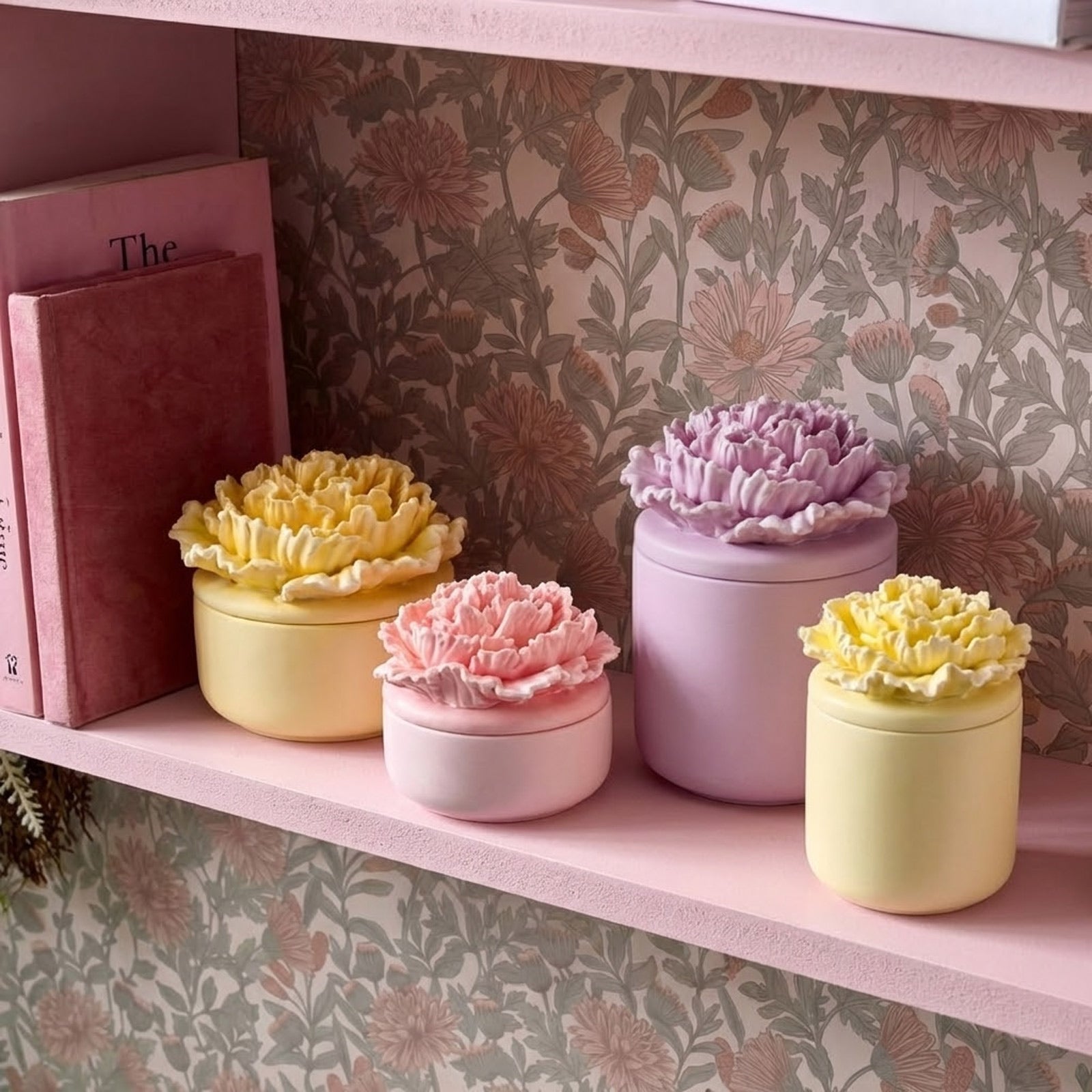 A Little Love Carnation Candle Jar & Candle Refill Silicone Mold Collection