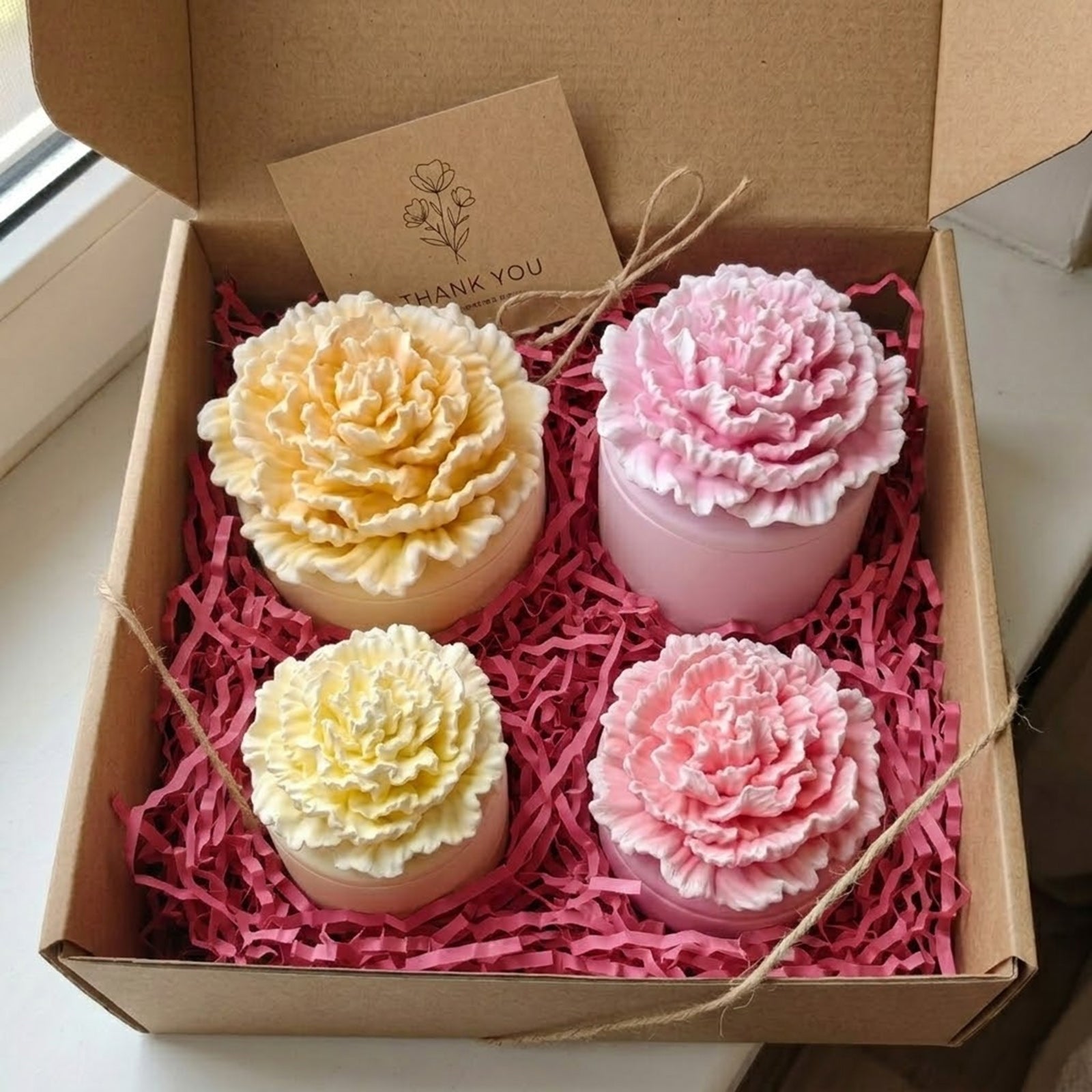 A Little Love Carnation Candle Jar & Candle Refill Silicone Mold Collection