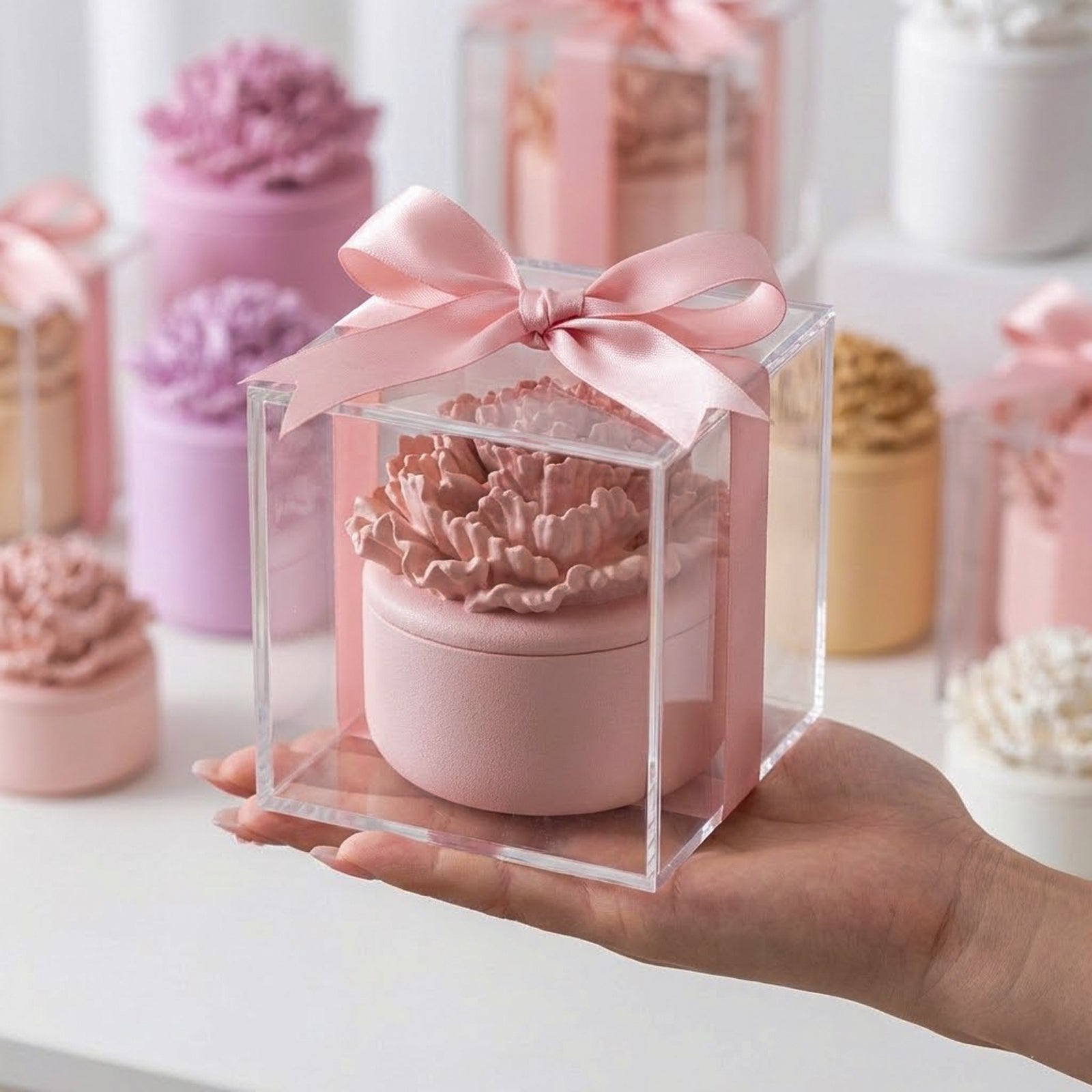 A Little Love Carnation Candle Jar & Candle Refill Silicone Mold Collection