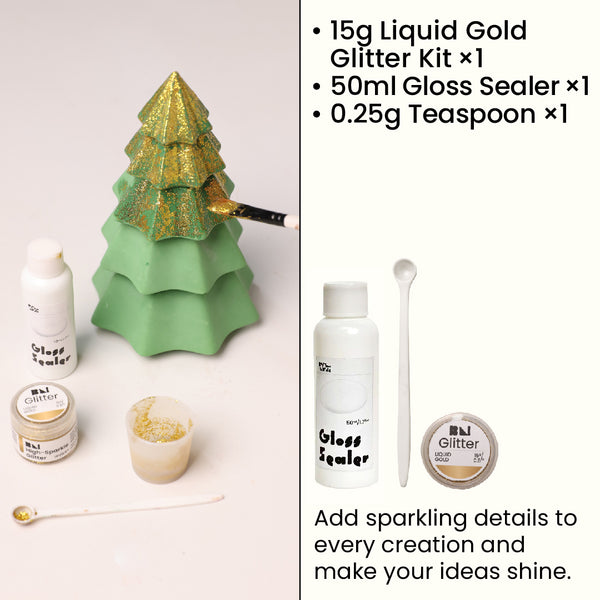 High-Sparkle Glitter  -Liquid Gold