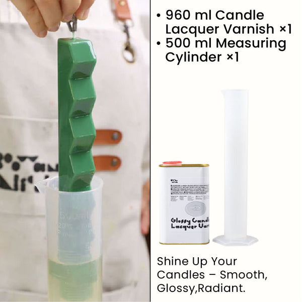 ろうそく用ニスと円筒