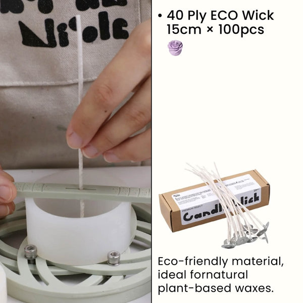 40-слойные экологичные фитили - 100 шт.