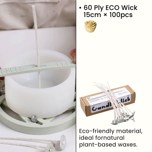 60-слойные экологичные фитили - 100 штук