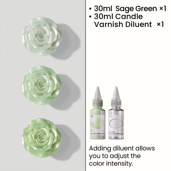 Candle Varnish  -Sage Green