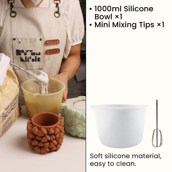 Kit de Ferramentas para Mistura de Concreto e Jesmonite