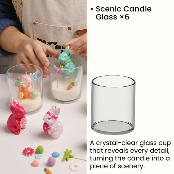 Small Scenic Candle Glass A*6