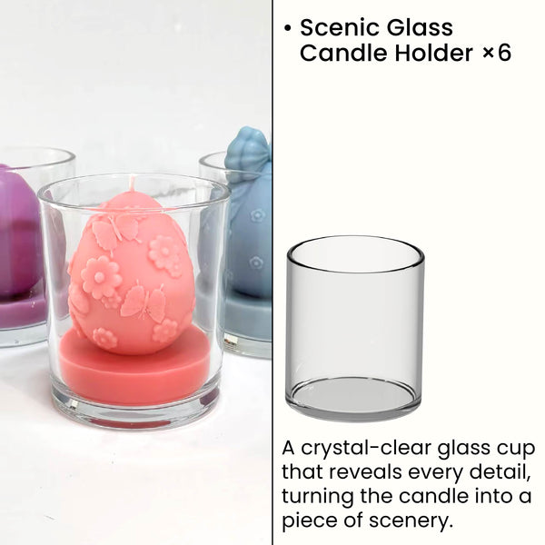 Scenic Glass Candle Holder